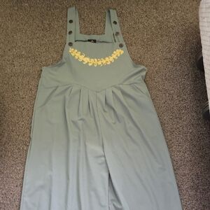 Jumpsuit with Yellow Puakenikeni